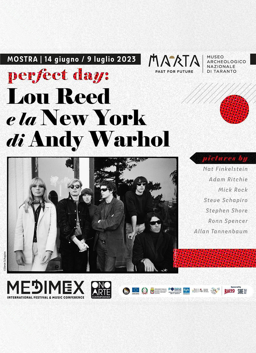 Medimex: al MArTA la mostra su Lou Reed e Andy Warhol