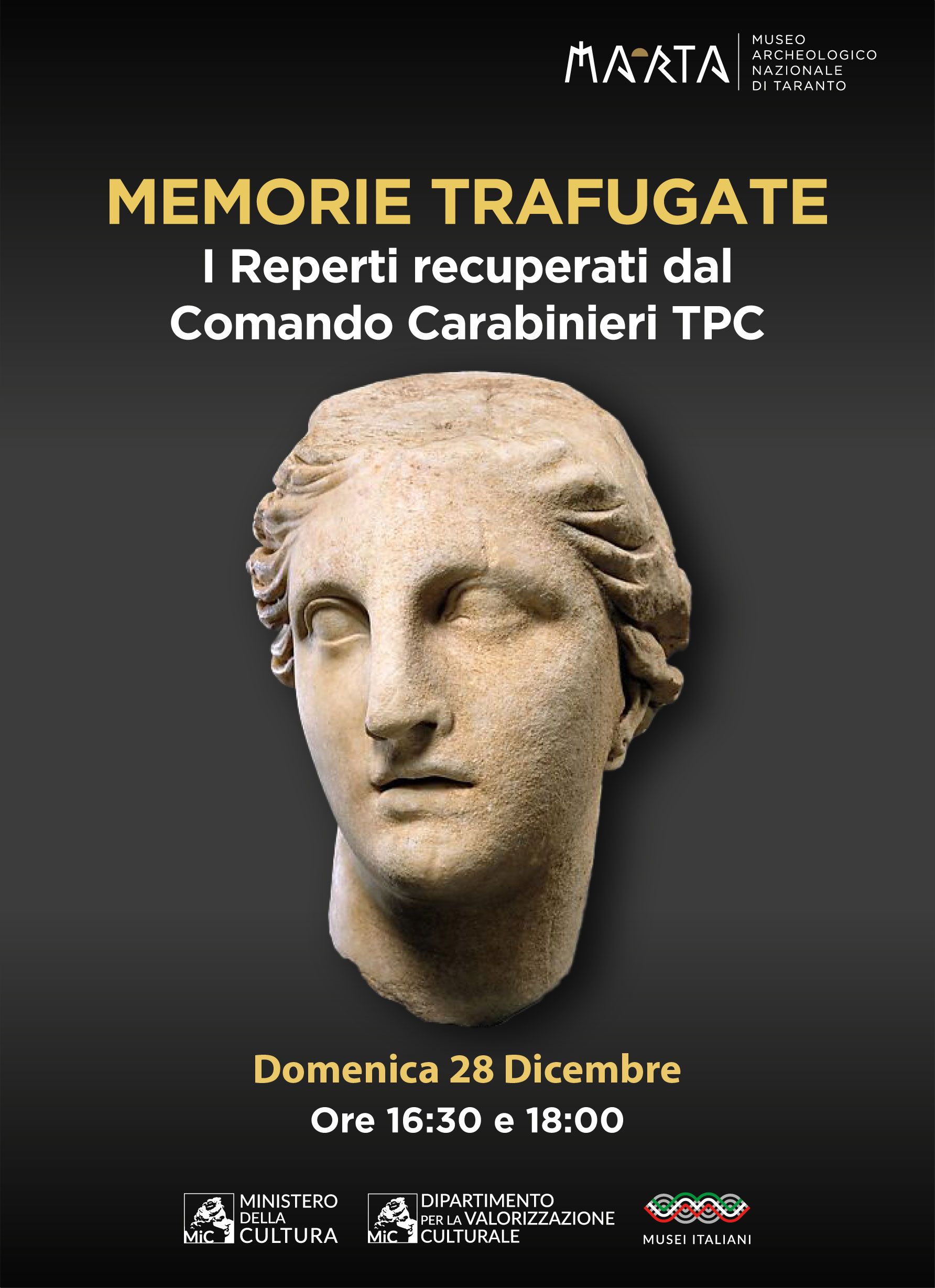Memorie trafugate. I reperti recuperati dal Comando Carabinieri TPC