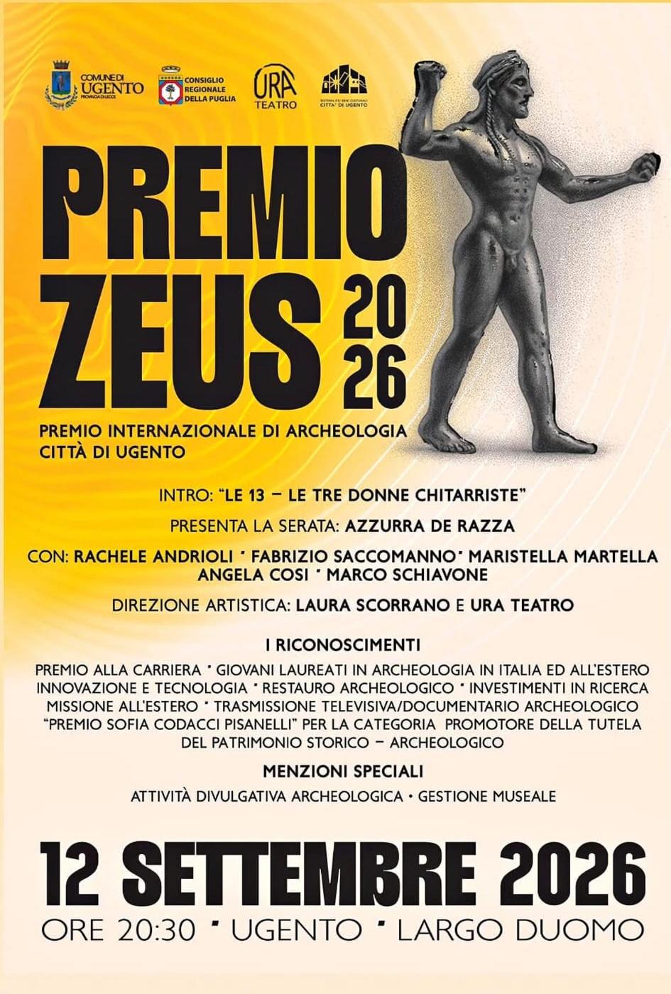 Presentazione del “Premio Zeus – premio internazionale di archeologia della Città di Ugento”